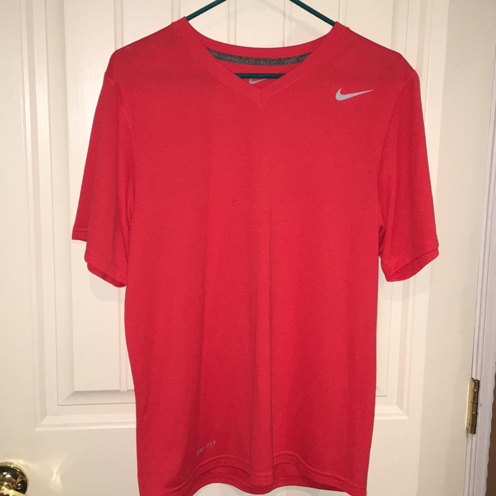Dri Fit Small Flamingo Pink Nike V-Neck T-shirt
